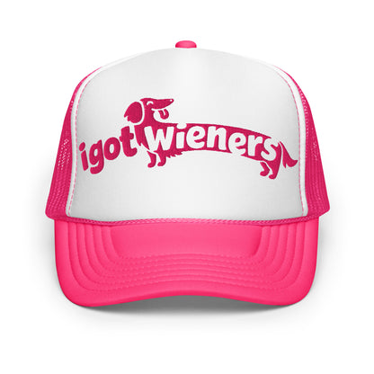 I GOT WIENERS PUFF TRUCKER HAT Default Title