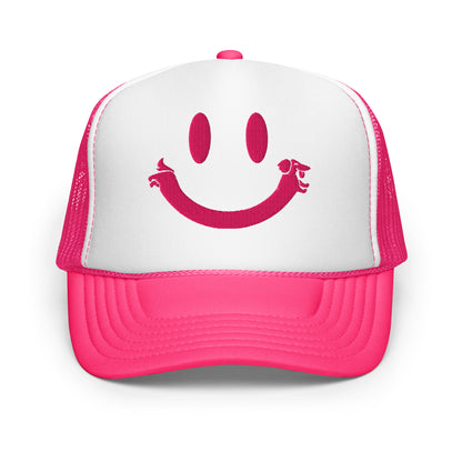 SMILEY HAT - PINK TRUCKER Default Title