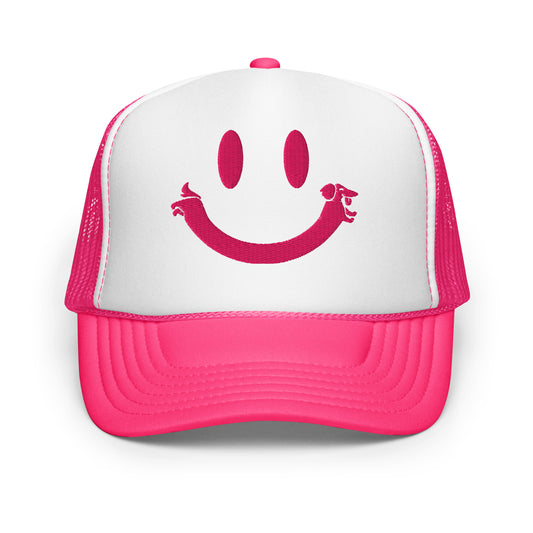 SMILEY HAT - PINK TRUCKER Default Title