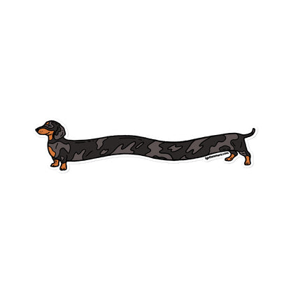FAMOUS FOOTLONG WIENER STICKER | smooth haired dapple doxie Default Title