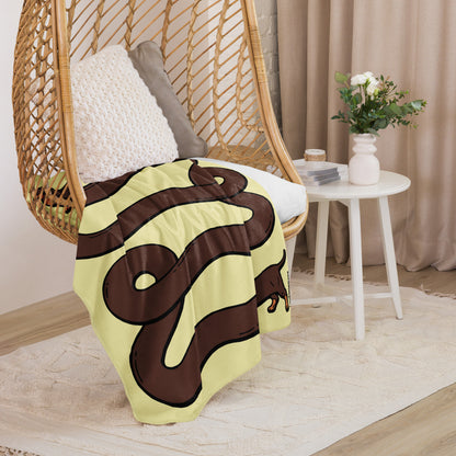 THE LONGEST WEEN BLANKET | smooth haired chocolate & tan doxie | popcorn yellow