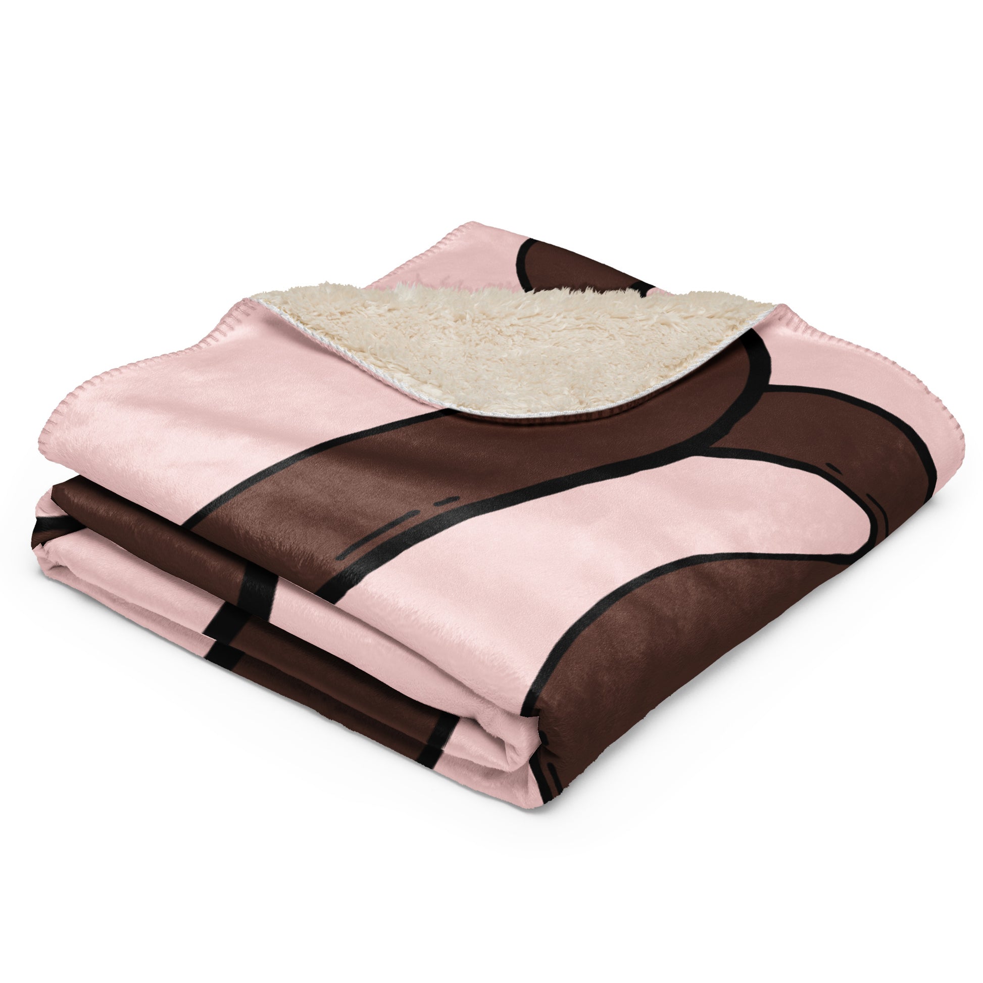 THE LONGEST WEEN BLANKET | smooth haired chocolate & tan doxie | cotton candy pink