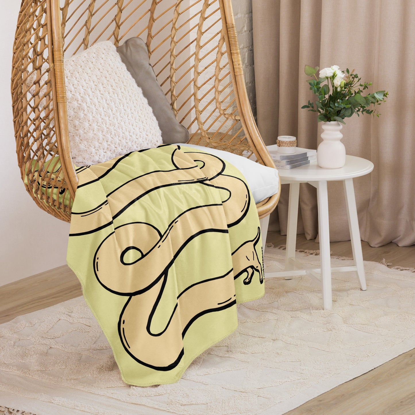 THE LONGEST WEEN BLANKET | smooth haired cream doxie | popcorn yellow