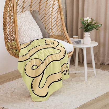 THE LONGEST WEEN BLANKET | smooth haired cream doxie | popcorn yellow