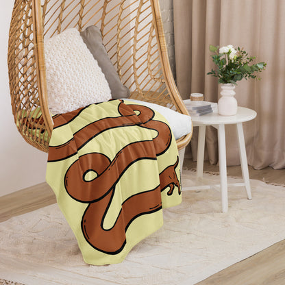 THE LONGEST WEEN BLANKET | smooth haired red doxie | popcorn yellow