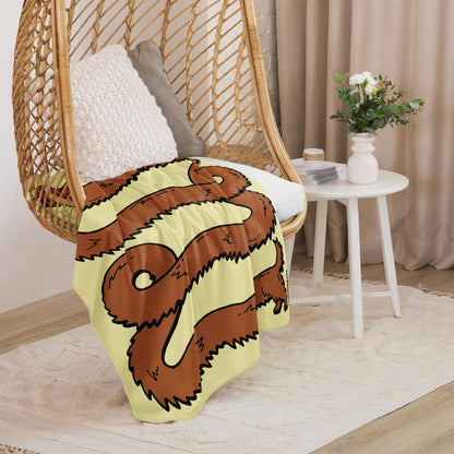 THE LONGEST WEEN BLANKET | long haired red doxie | popcorn yellow