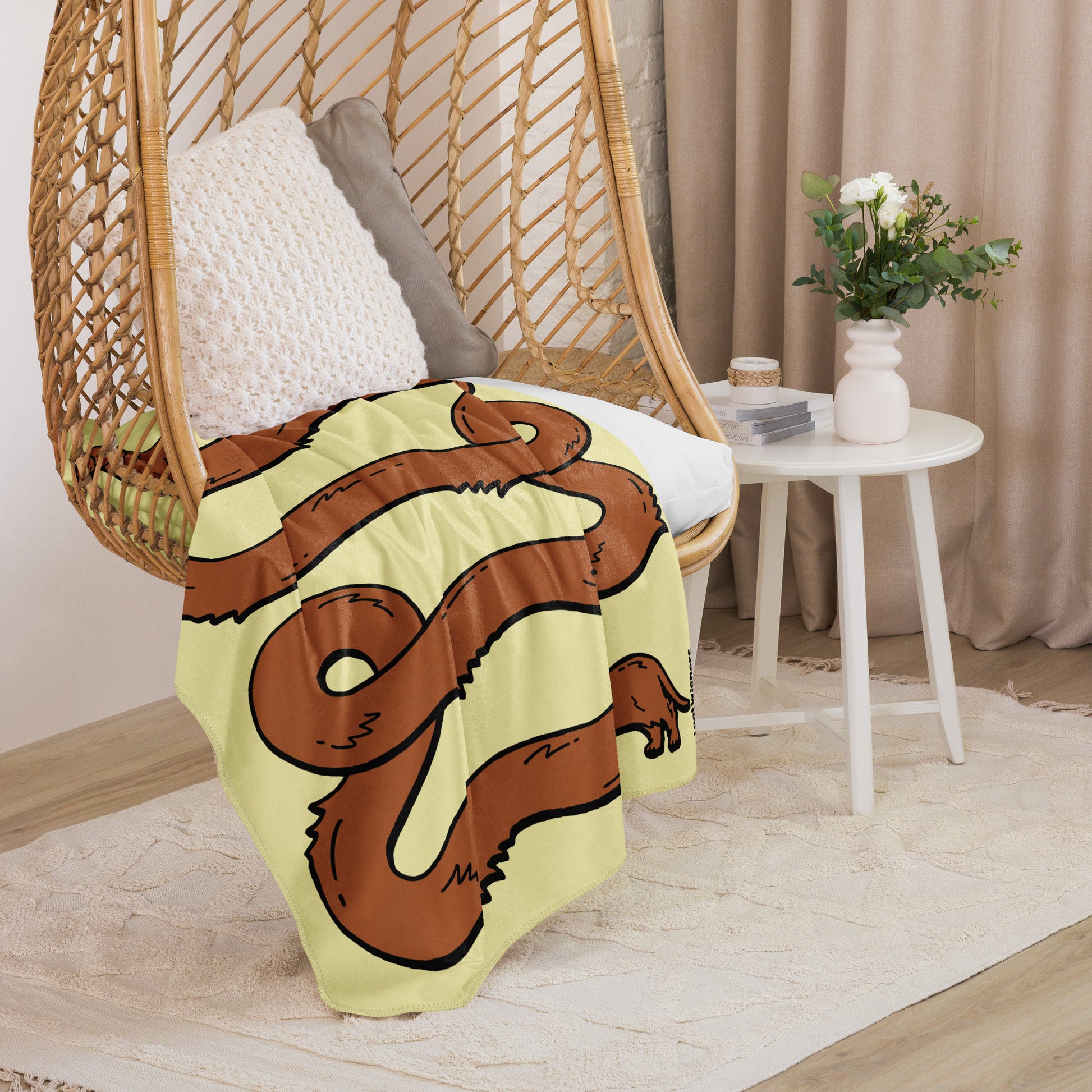 THE LONGEST WEEN BLANKET | wirehaired red doxie | popcorn yellow