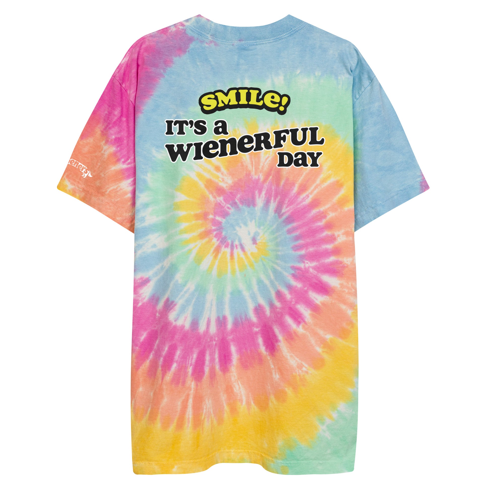 SMILEY SUPERSIZED TIE-DYE TEE