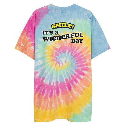 SMILEY SUPERSIZED TIE-DYE TEE