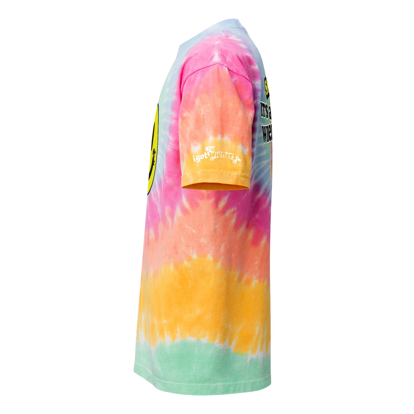 SMILEY SUPERSIZED TIE-DYE TEE