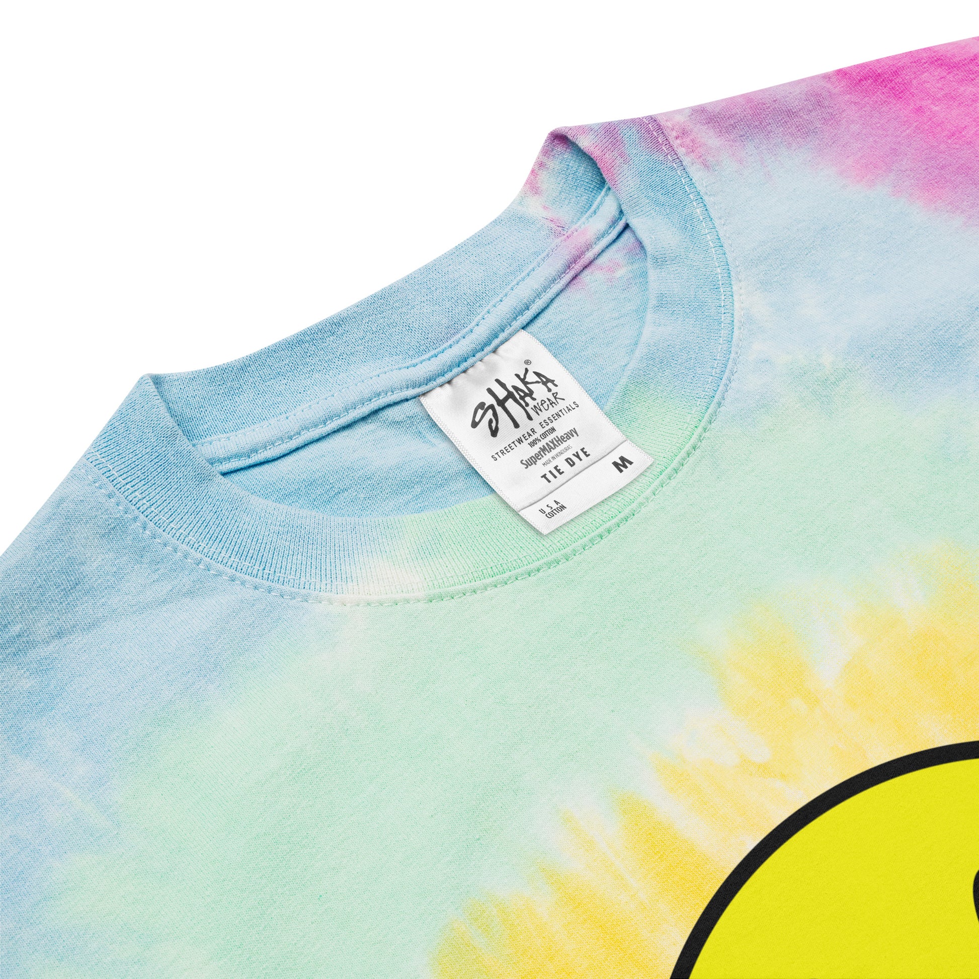 SMILEY SUPERSIZED TIE-DYE TEE