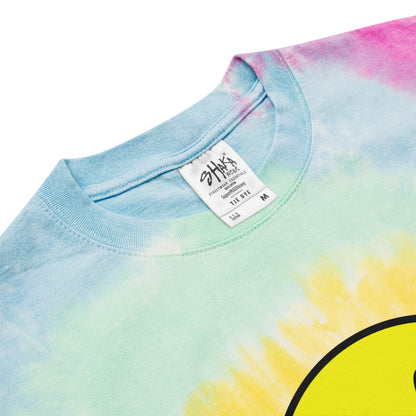 SMILEY SUPERSIZED TIE-DYE TEE